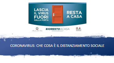 infografica distanziamento sociale