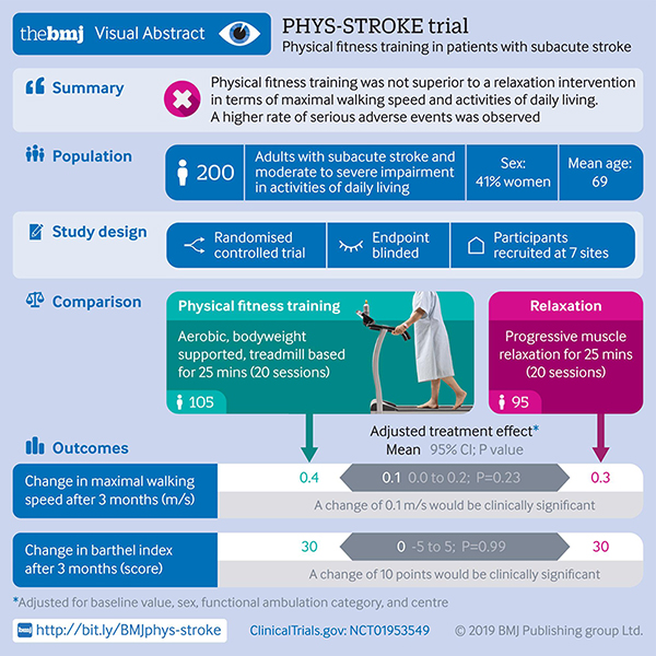 Physical fitness training in patients with subacute stroke Stroke terapia fisica