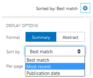 pubmed sorted by