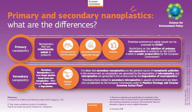 what are primary secondary nanoplastics
